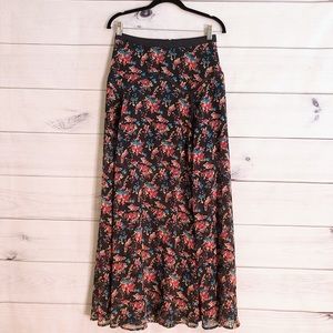 Forever 21 Contemporary Floral Maxi Skirt